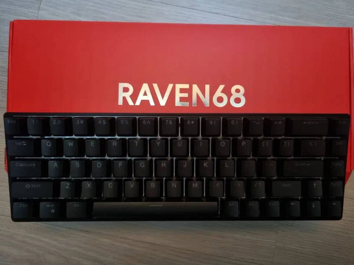 raven68 키보드 raw he 50g로 교체